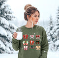 Christmas Coquette Bow Sweatshirt,   Holiday Crewneck