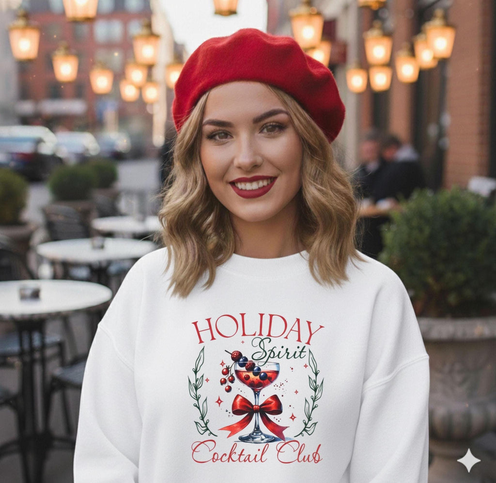Holiday Spirit Cocktail Club sweatshirt