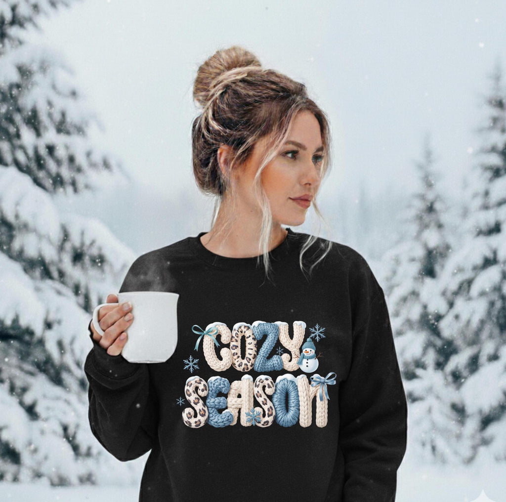 Faux Yarn Cozy Season Crewneck Sweatshirt