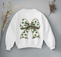 St Patricks Day Irish Coquette Shamrock Bow Sweatshirt