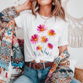 Vintage Boho Floral Short-sleeved Tshirt