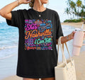 She's From Nashville I Can Tell, Nashville Bachelorette, Bar Neon Graphic Tee, Nashville Girls Trip Shirt,  Neon Country Music T-Shirt