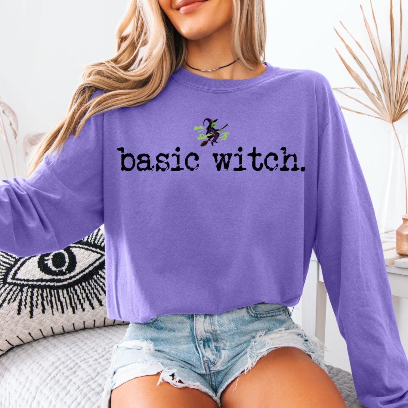 Basic Witch Shirt, Funny Halloween Top,  Witchy Spooky Season Vibes