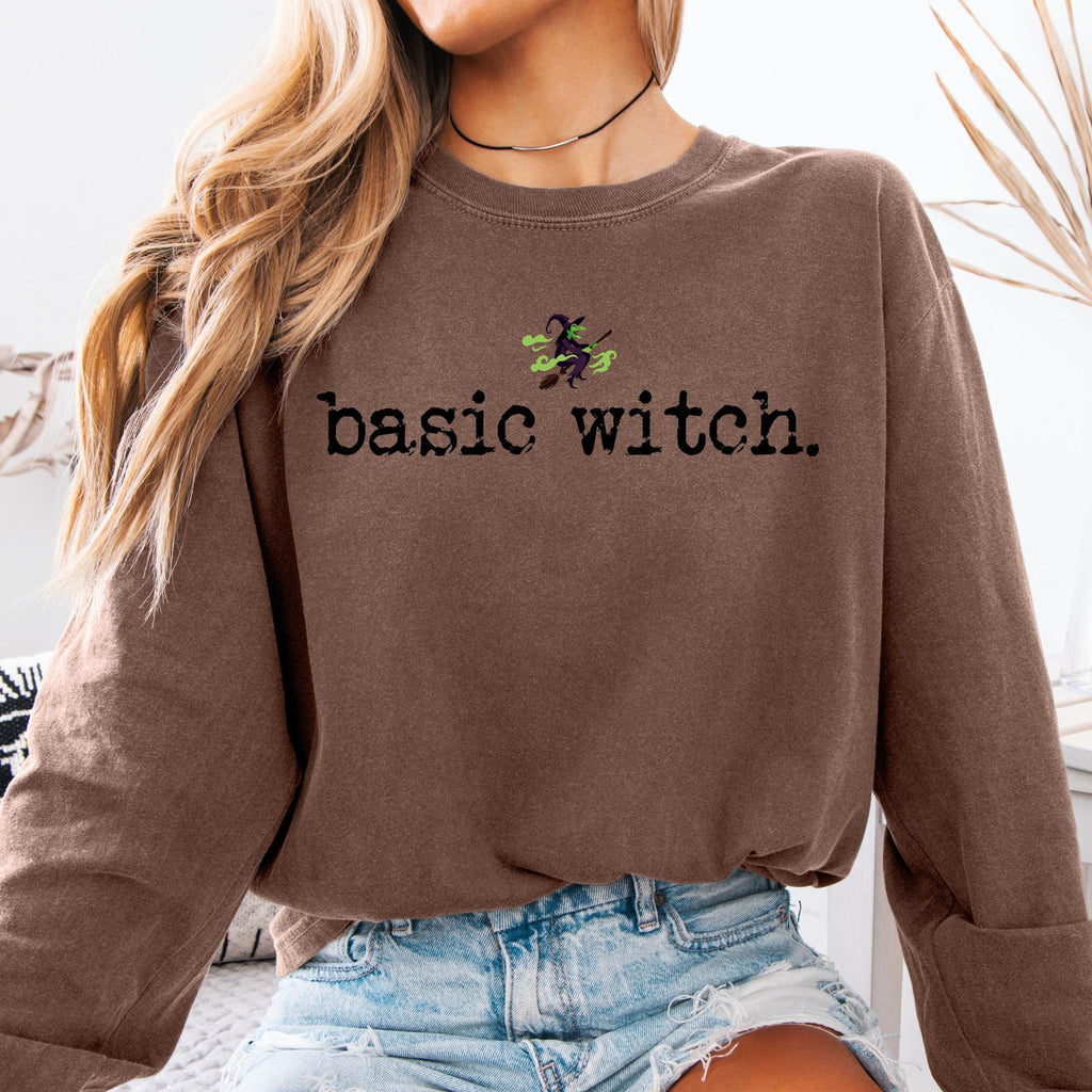 Basic Witch Shirt, Funny Halloween Top,  Witchy Spooky Season Vibes