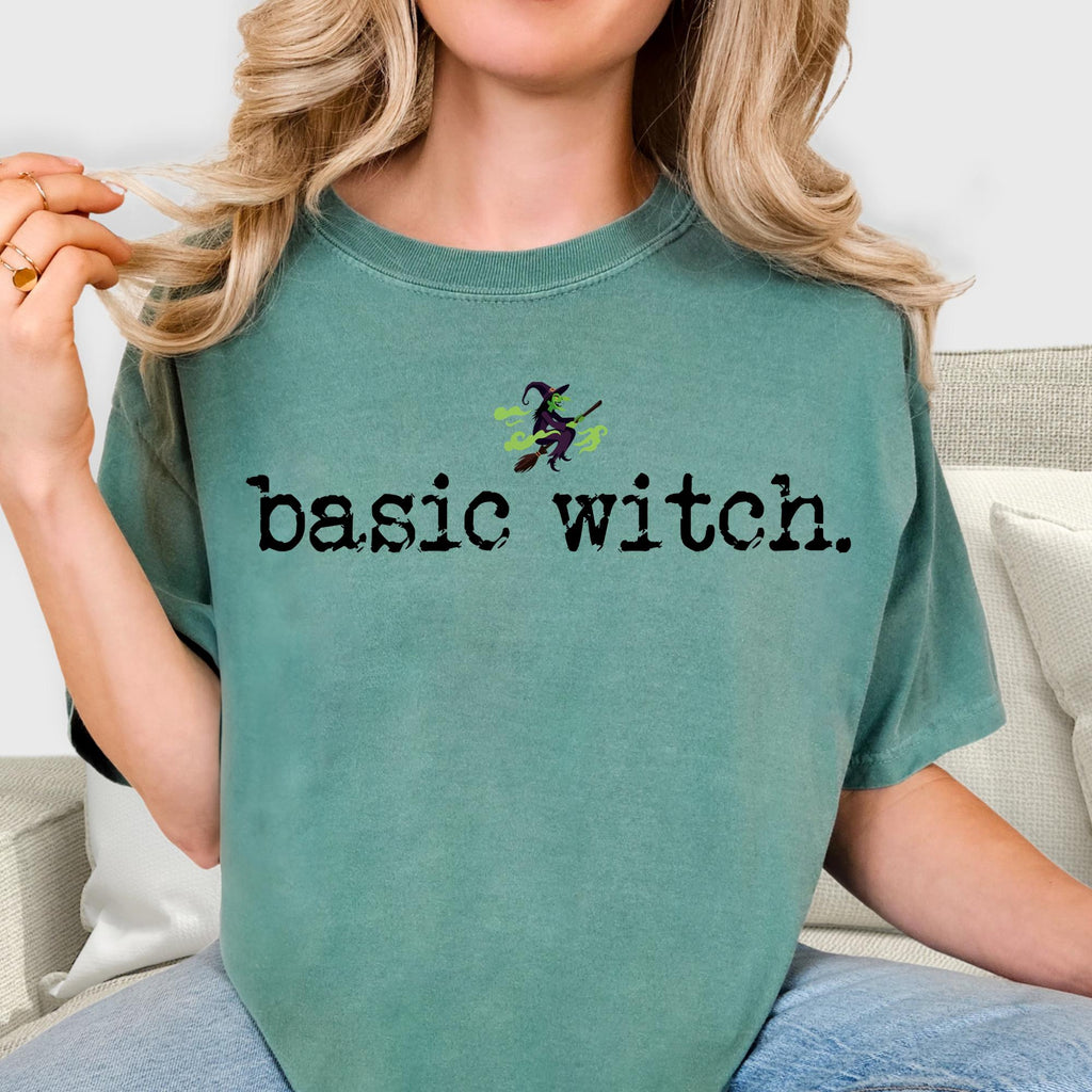 Basic Witch Shirt, Funny Halloween Top,  Witchy Spooky Season Vibes