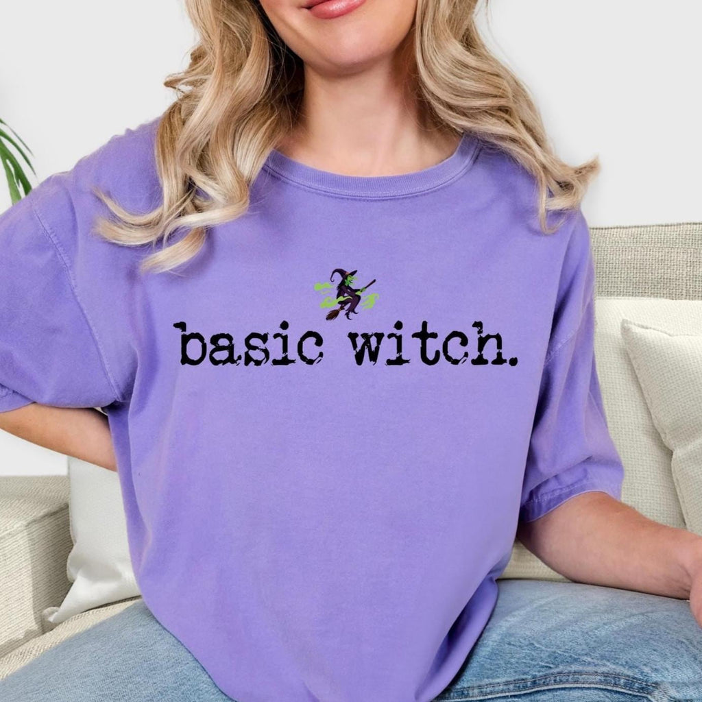 Basic Witch Shirt, Funny Halloween Top,  Witchy Spooky Season Vibes
