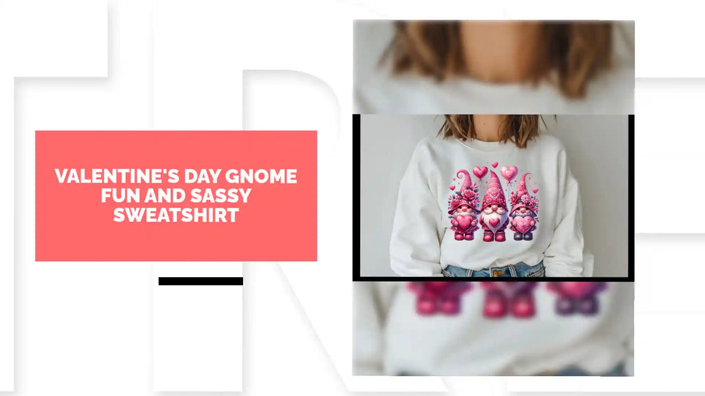 Valentine's Day Gnome fun and sassy sweatshirt by@Outfy